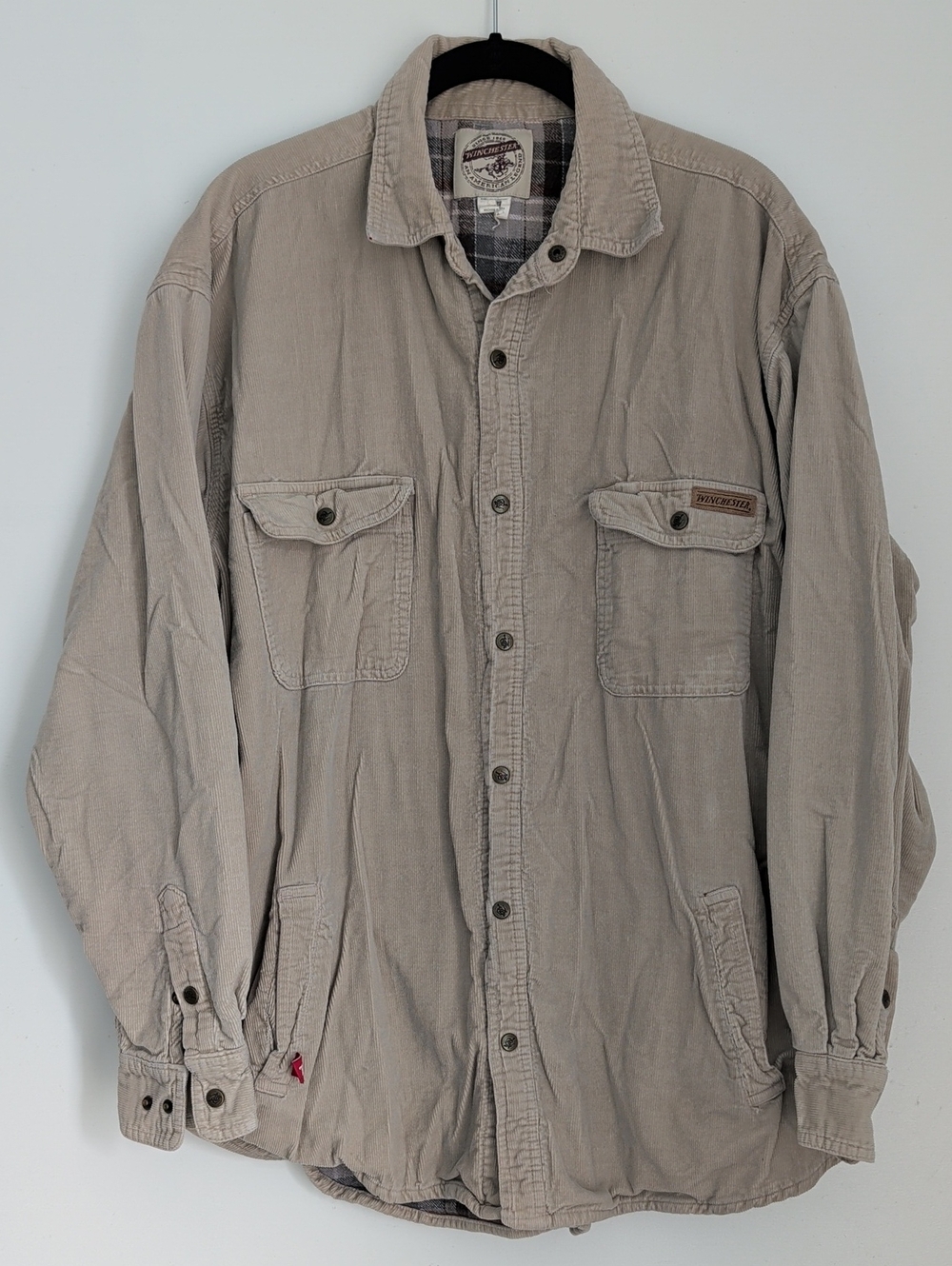 Winchester Flannel Lined Corduroy Shacket Size Large
